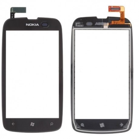 Nokia Lumia 610 Vitre tactile assemblée sur châssis