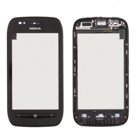 Nokia Lumia 710 Vitre tactile assemblée sur châssis