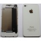 Vitre arrière blanche pour iPhone 4 montée sur châssis.
