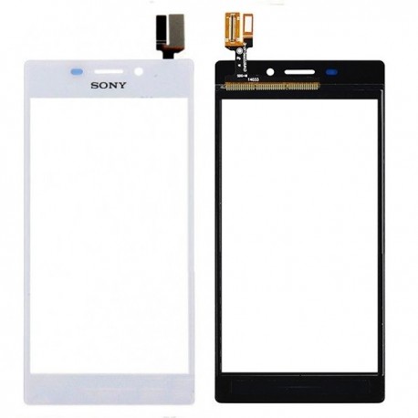 Vitre tactile Sony Xperia M2 D2305 D2306 blanc